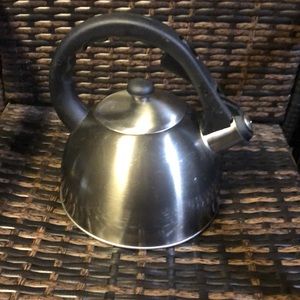 Creative Home Prelude Metallic Smoke 2.1 Quart Whistling Tea Kettle